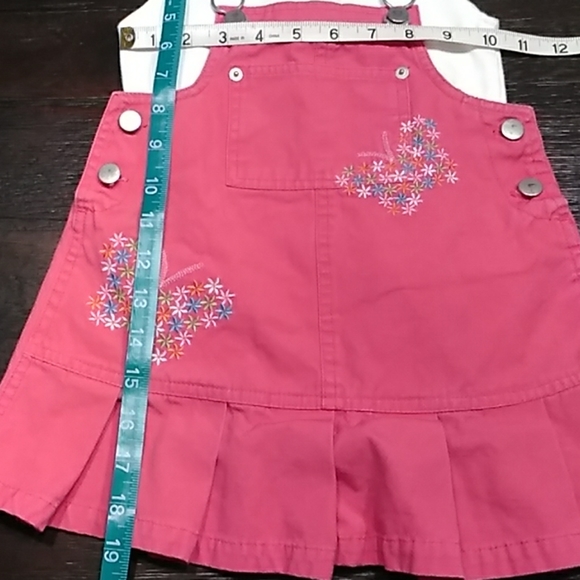 Overall dress w/matching onsie. Size 3T. - Picture 5 of 6